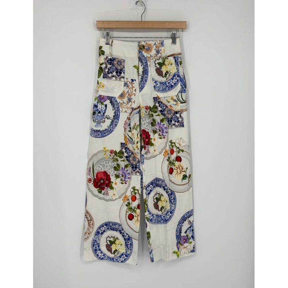 Anthropologie The Colette Cropped Wide-Leg Pants Magic Fabric Edition